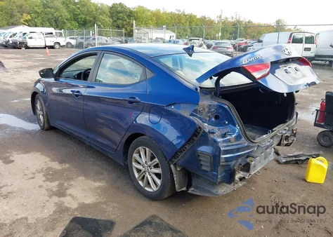 2015 Hyundai Elantra Se from USA, damaged, VIN 5NPDH4AE5FH585343